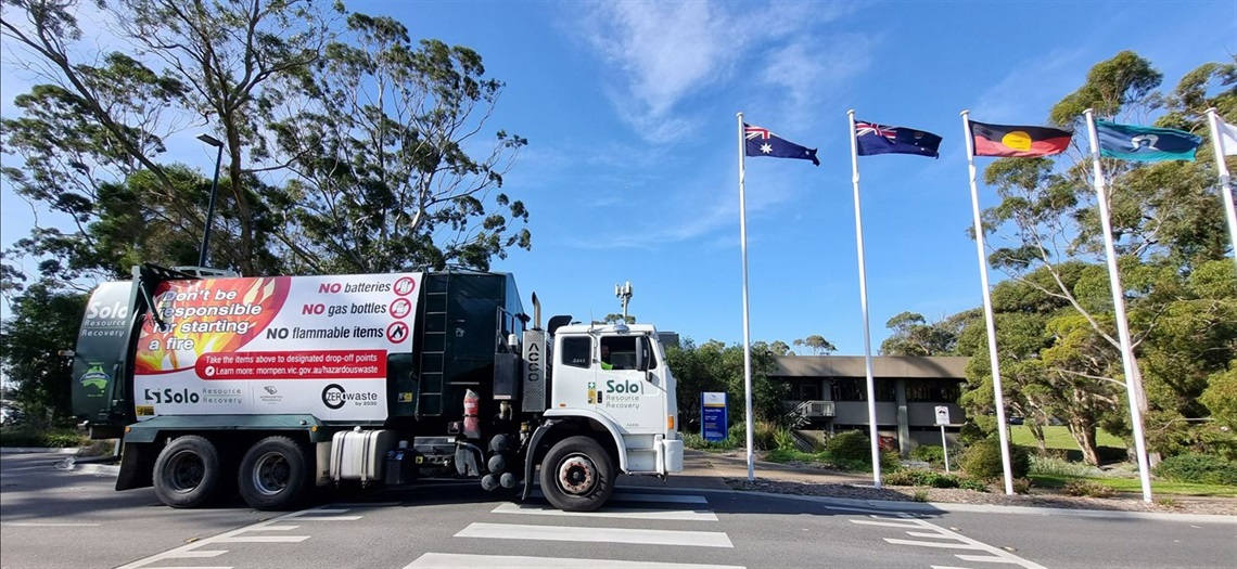 image of recycling van parked on street.jpg