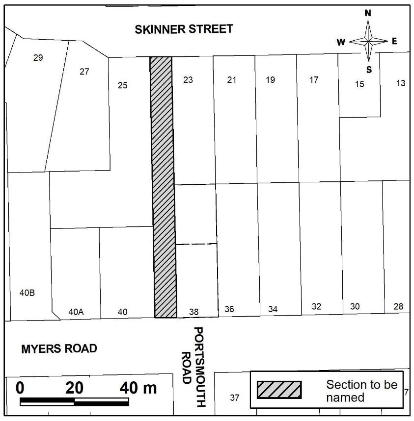 Map of road name change in Bittern.JPG