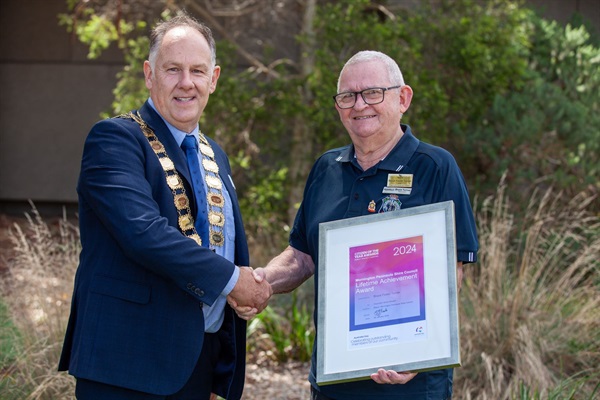 Lifetime Achievement Award - Bruce Foster Turner with Mayor