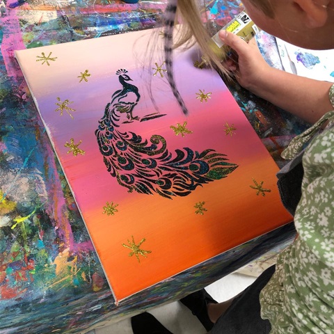 stencil artwork