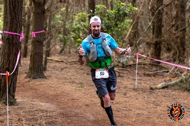 Running through the forest