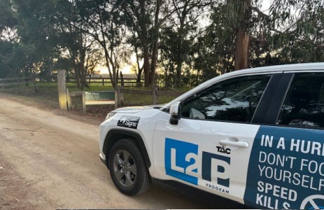 L2P car on the road
